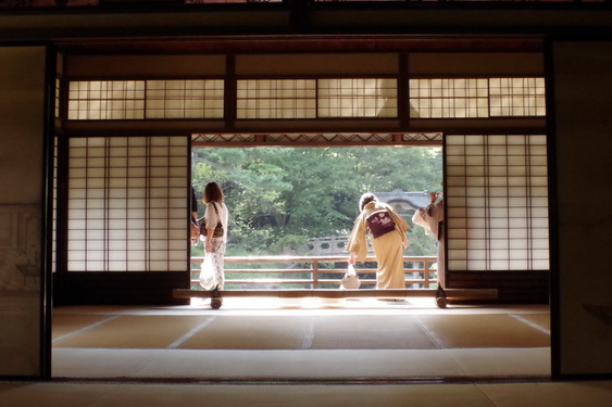 Shōji screens at Rinshunkaku, Sankei-en, Yokohama